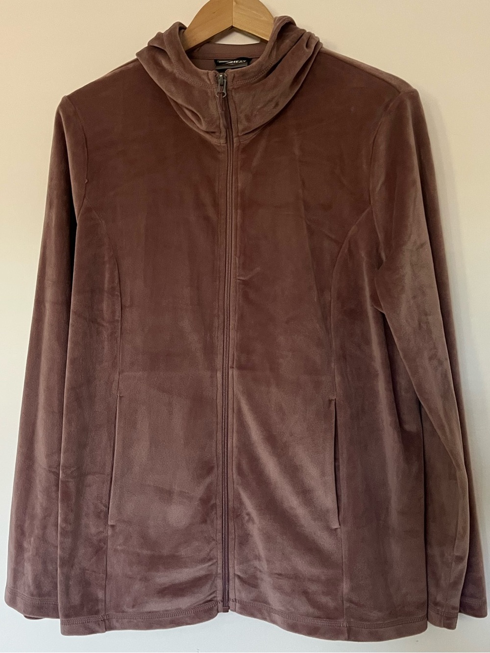32 Degrees Women's Soft Velour Hooded Full-Zip Jacket